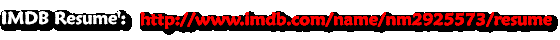 Check Out My ImDB Resume' Here